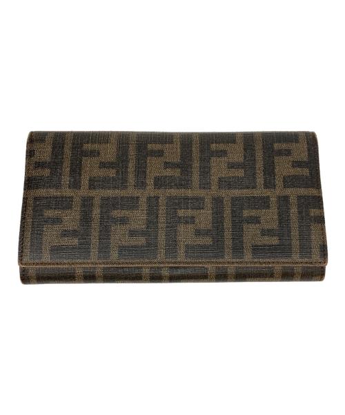 FENDI（フェンディ）FENDI (フェンディ) ズッカ 長財布 ブラウンの古着・服飾アイテム