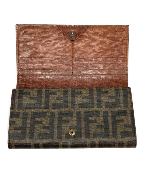 FENDI（フェンディ）FENDI (フェンディ) ズッカ 長財布 ブラウンの古着・服飾アイテム