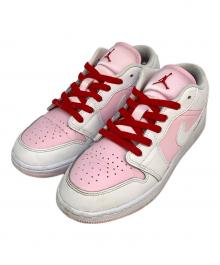 NIKE（ナイキ）の古着「GS Air Jordan 1 Low」｜ピンク×ホワイト