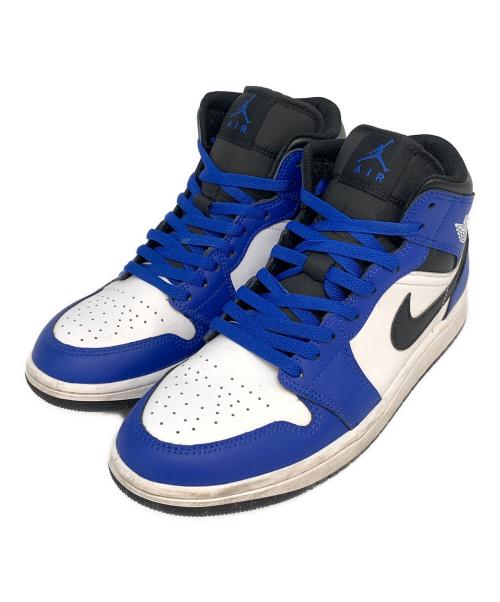 NIKE（ナイキ）NIKE (ナイキ) Air Jordan 1 Mid ブラック×ブルー サイズ:27.5cmの古着・服飾アイテム