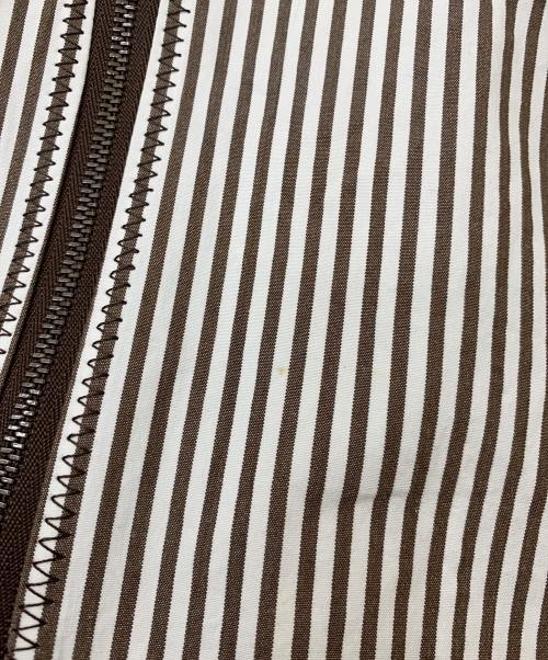 伊太利屋（イタリヤ）伊太利屋 (イタリヤ) 刺繍テーラードジャケット ホワイト×ブラウン サイズ:9の古着・服飾アイテム