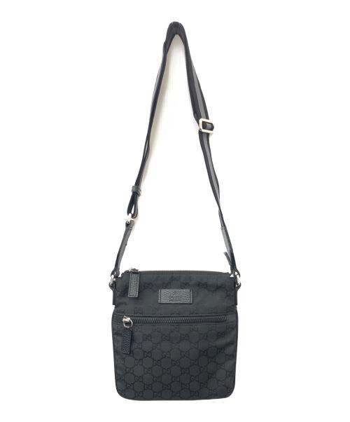 GUCCI（グッチ）GUCCI (グッチ) GGショルダーバッグ ブラックの古着・服飾アイテム