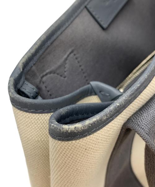 BALENCIAGA（バレンシアガ）BALENCIAGA (バレンシアガ) カバスモールトートバッグ アイボリー×グレーの古着・服飾アイテム