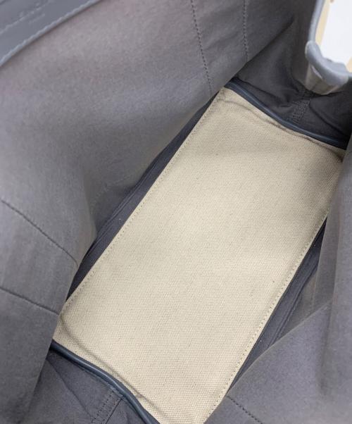 BALENCIAGA（バレンシアガ）BALENCIAGA (バレンシアガ) カバスモールトートバッグ アイボリー×グレーの古着・服飾アイテム