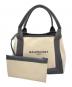 BALENCIAGA（バレンシアガ）の古着「カバスモールトートバッグ」｜アイボリー×グレー