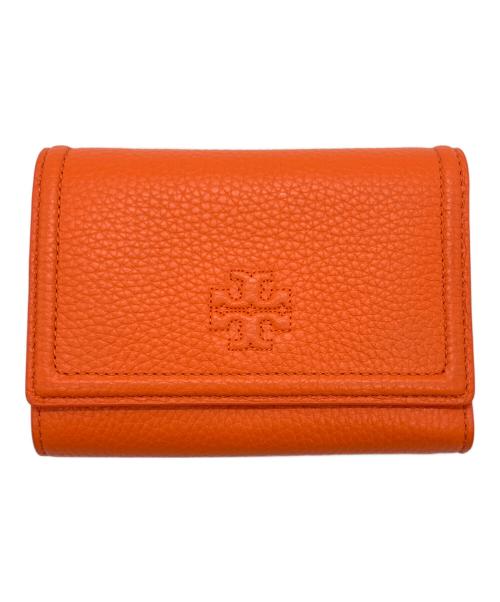 TORY BURCH（トリーバーチ）TORY BURCH (トリーバーチ) 3つ折り財布 オレンジの古着・服飾アイテム