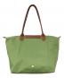 LONGCHAMP (ロンシャン) トートバッグ ブラウン×グリーン：9000円