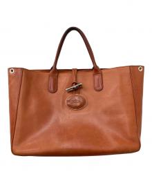 LONGCHAMP（ロンシャン）の古着「ハンドバッグ」｜ブラウン