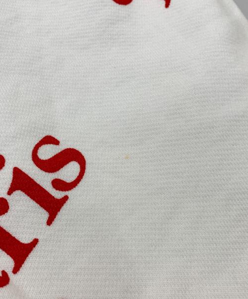 KENZO（ケンゾー）KENZO (ケンゾー) VERDY OVERSIZE HOODIE ホワイト×レッド サイズ:Mの古着・服飾アイテム