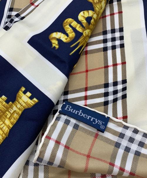 Burberry's（バーバリー）Burberry's (バーバリーズ) シルクスカーフ ベージュの古着・服飾アイテム