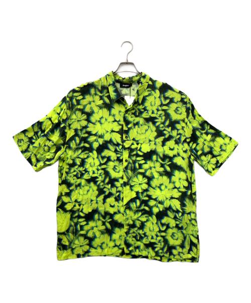 Desigual（デシグアル）Desigual (デシグアル) 総柄シャツ イエロー×ブラック サイズ:XXLの古着・服飾アイテム