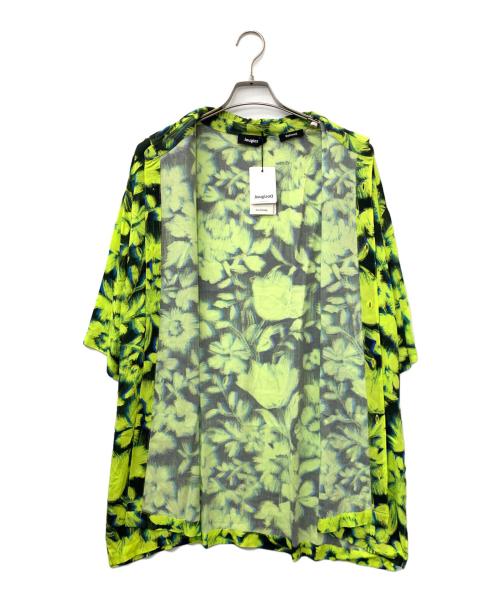 Desigual（デシグアル）Desigual (デシグアル) 総柄シャツ イエロー×ブラック サイズ:XXLの古着・服飾アイテム