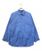MAISON SPECIALメゾンスペシャル）の古着「トーマスメイソンプライムオーバーシャツ」｜ブルー