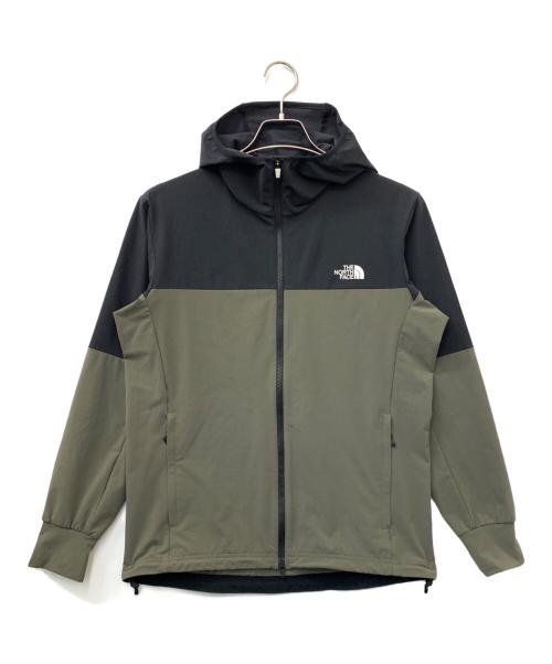 THE NORTH FACE（ザ ノース フェイス）THE NORTH FACE (ザ ノース フェイス) エイペックス フレックスフーディ ブラック×カーキ サイズ:Sの古着・服飾アイテム
