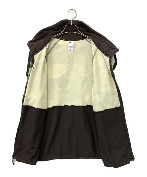 NIKE（ナイキ）NIKE (ナイキ) ジップパーカー ブラウン×グリーン サイズ:XLの古着・服飾アイテム