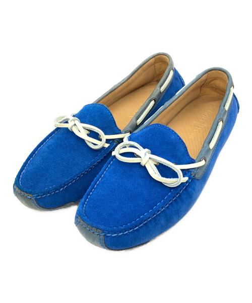 COLE HAAN（コールハーン）COLE HAAN (コールハーン) GUNNISON II スエードローファー ブルー サイズ:8Dの古着・服飾アイテム