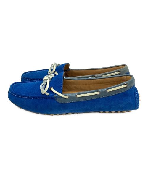 COLE HAAN（コールハーン）COLE HAAN (コールハーン) GUNNISON II スエードローファー ブルー サイズ:8Dの古着・服飾アイテム