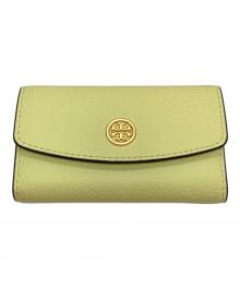 TORY BURCH（トリーバーチ）の古着「ROBINSON PEBBLED KEY CASE」｜イエロー
