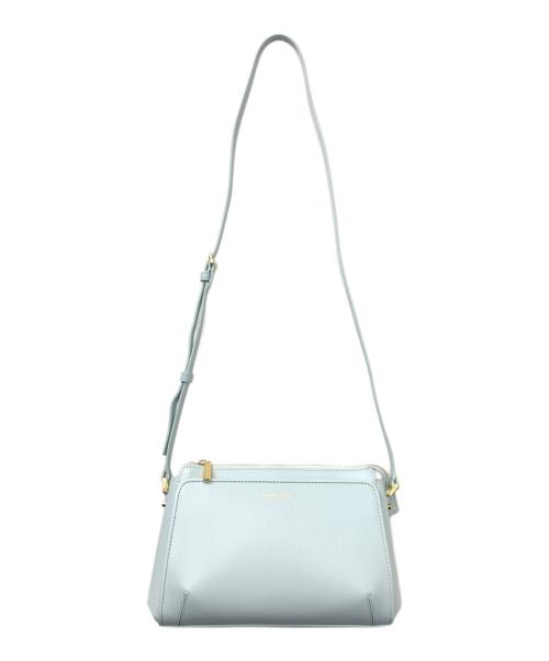 Samantha Thavasa（サマンサタバサ）Samantha Thavasa (サマンサタバサ) ガラスレザーショルダーバッグ スカイブルーの古着・服飾アイテム