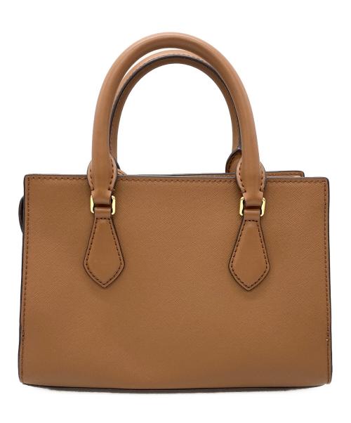 MICHAEL KORS（マイケル・コース）MICHAEL KORS (マイケルコース) Sheila Small Floral Embellished Satchel ブラウンの古着・服飾アイテム