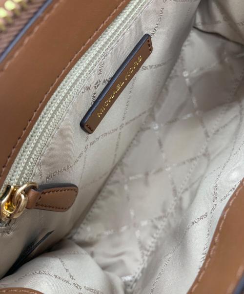 MICHAEL KORS（マイケル・コース）MICHAEL KORS (マイケルコース) Sheila Small Floral Embellished Satchel ブラウンの古着・服飾アイテム