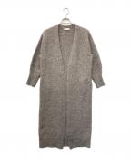 BEAUTY&YOUTHビューティーアンドユース）の古着「モヘヤブレンドロングニットガウン」｜ベージュ