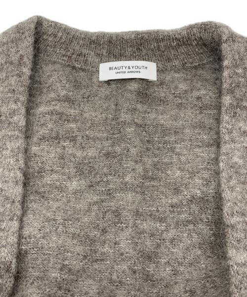 BEAUTY&YOUTH（ビューティーアンドユース）BEAUTY&YOUTH (ビューティーアンドユース) モヘヤブレンドロングニットガウン ベージュ サイズ:-の古着・服飾アイテム