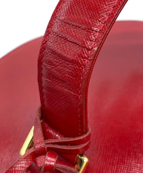 Burberry's（バーバリー）Burberry's (バーバリーズ) バニティバッグ ベージュ×レッドの古着・服飾アイテム