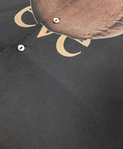 SHAREEF（シャリーフ）SHAREEF (シャリーフ) アップルプリント シャツ ブラック サイズ:2の古着・服飾アイテム