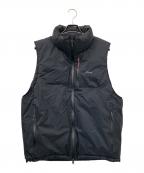 NANGAナンガ）の古着「AURORA TEX STAND COLLAR DOWN VEST/オーロラステックス スタンドカラーダウンベスト」｜ブラック