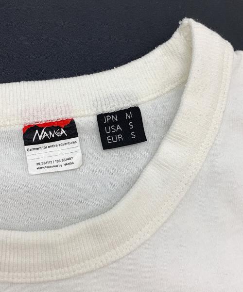NANGA（ナンガ）NANGA (ナンガ) ロゴカットソー ホワイト サイズ:Mの古着・服飾アイテム