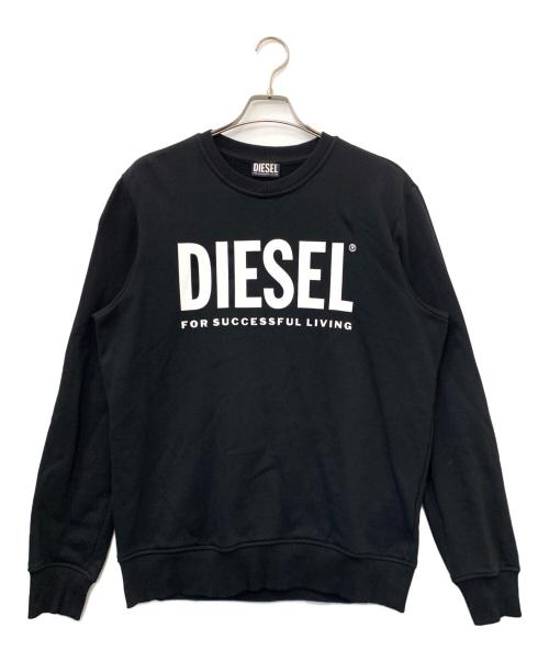 DIESEL（ディーゼル）DIESEL (ディーゼル) ビックロゴスウェット ブラック サイズ:Lの古着・服飾アイテム