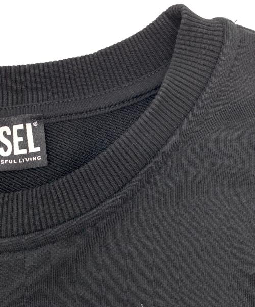 DIESEL（ディーゼル）DIESEL (ディーゼル) ビックロゴスウェット ブラック サイズ:Lの古着・服飾アイテム