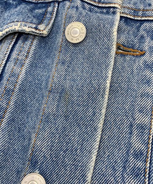 MSGM（エムエスジーエム）MSGM (エムエスジーエム) ダメージスリーブデニムジャケット ブルー サイズ:46の古着・服飾アイテム