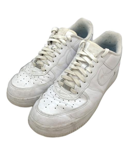NIKE（ナイキ）NIKE (ナイキ) Supreme (シュプリーム) AIR FORCE1 ホワイト サイズ:27.5の古着・服飾アイテム