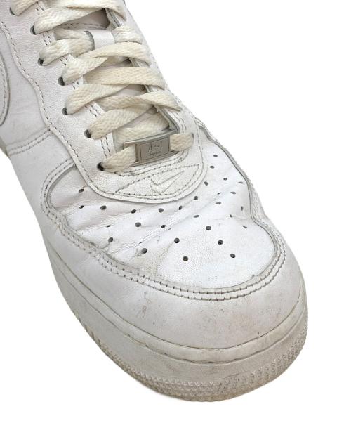 NIKE（ナイキ）NIKE (ナイキ) Supreme (シュプリーム) AIR FORCE1 ホワイト サイズ:27.5の古着・服飾アイテム
