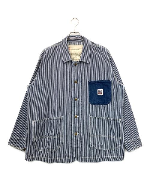 BIG BILL（ビッグ ビル）BIG BILL (ビッグ ビル) デニム カバーオール ネイビー×ホワイト サイズ:XLの古着・服飾アイテム
