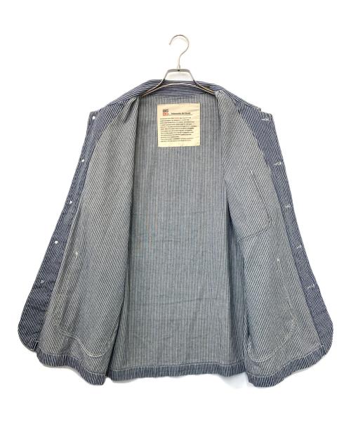 BIG BILL（ビッグ ビル）BIG BILL (ビッグ ビル) デニム カバーオール ネイビー×ホワイト サイズ:XLの古着・服飾アイテム