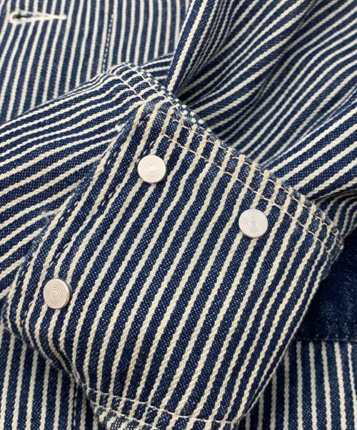 BIG BILL（ビッグ ビル）BIG BILL (ビッグ ビル) デニム カバーオール ネイビー×ホワイト サイズ:XLの古着・服飾アイテム