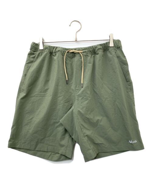 NANGA（ナンガ）NANGA (ナンガ) エア クロス コンフィー ショーツ オリーブ サイズ:Lの古着・服飾アイテム