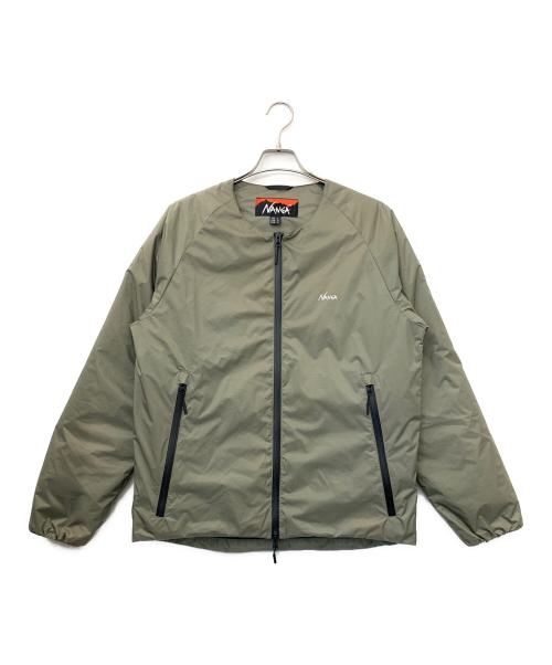 NANGA（ナンガ）NANGA (ナンガ) AURORA DOWN CARDIGAN/オーロラダウンカーディガン オリーブ サイズ:Lの古着・服飾アイテム
