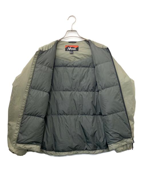 NANGA（ナンガ）NANGA (ナンガ) AURORA DOWN CARDIGAN/オーロラダウンカーディガン オリーブ サイズ:Lの古着・服飾アイテム