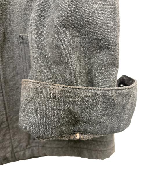 ATLAST & CO（アットラスト）ATLAST & CO (アットラスト) ブラックシャンブレーカバーオール グレー サイズ:42の古着・服飾アイテム
