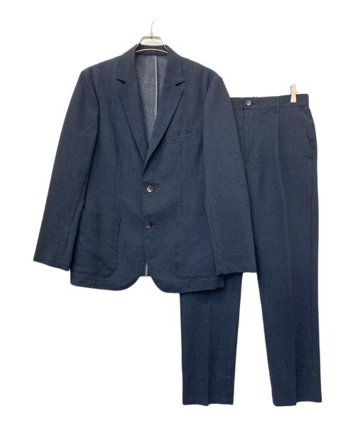 BEAMS HEART（ビームスハート）BEAMS HEART (ビームスハート) シアサッカーセットアップスーツ ネイビー サイズ:48の古着・服飾アイテム