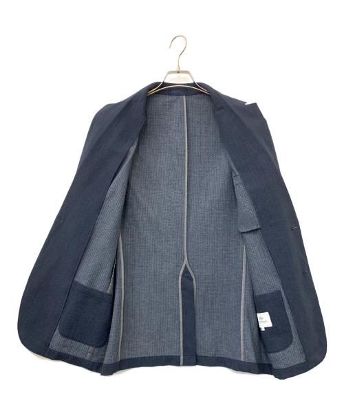 BEAMS HEART（ビームスハート）BEAMS HEART (ビームスハート) シアサッカーセットアップスーツ ネイビー サイズ:48の古着・服飾アイテム