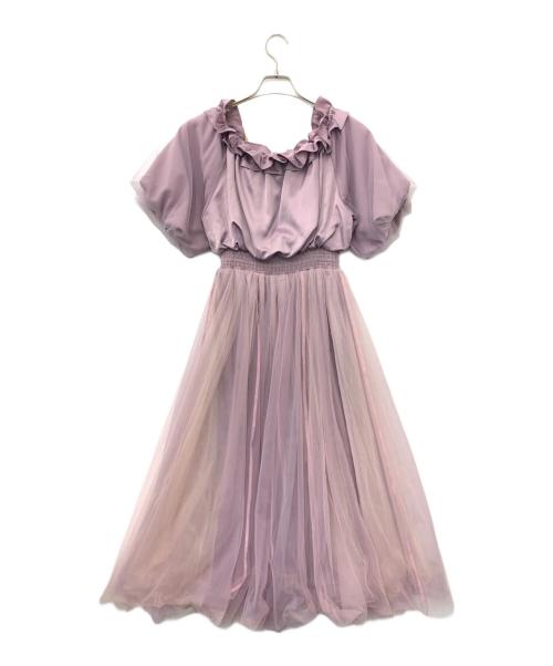 Maison de FLEUR（メゾンドフルール）Maison de FLEUR (メゾンドフルール) Disney PRINCESS (ディズニープリンセス) ワンピース ラベンダー サイズ:FREEの古着・服飾アイテム