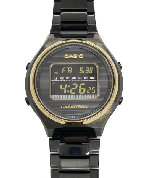 CASIO（カシオ）CASIO (カシオ) CASIOTRON 電波ソーラー リストウォッチ ブラックの古着・服飾アイテム