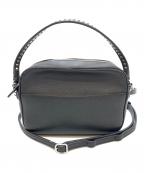 J&M DAVIDSONジェイ＆エム デヴィッドソン）の古着「2WAYレザーミニバッグ」｜ブラック