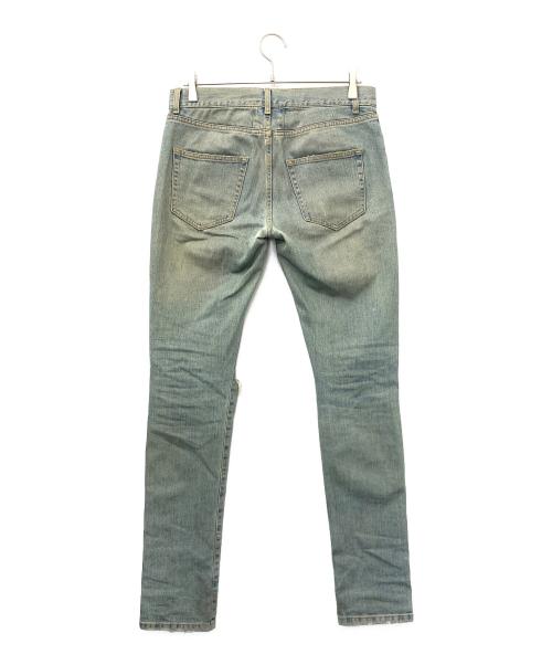 Saint Laurent Paris（サンローランパリ）Saint Laurent Paris (サンローランパリ) ダメージデニムパンツ インディゴ サイズ:29の古着・服飾アイテム