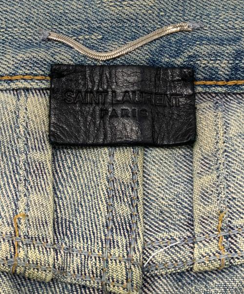Saint Laurent Paris（サンローランパリ）Saint Laurent Paris (サンローランパリ) ダメージデニムパンツ インディゴ サイズ:29の古着・服飾アイテム